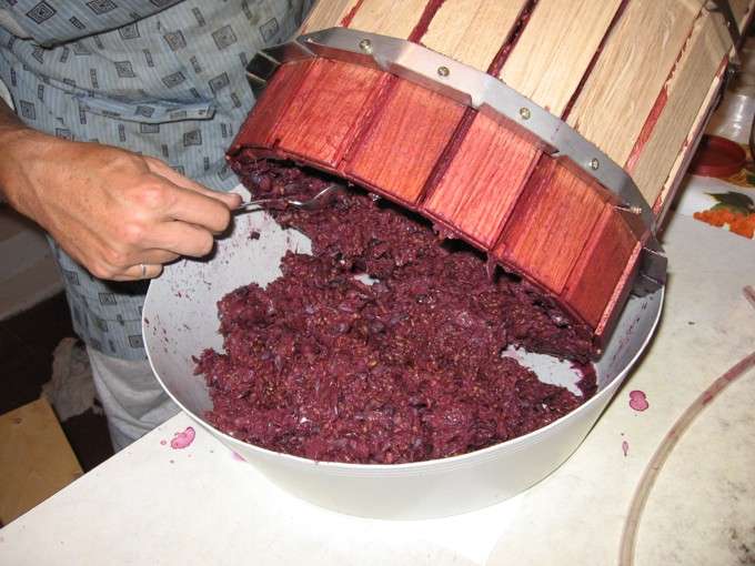 Вторичная виноградная мезга