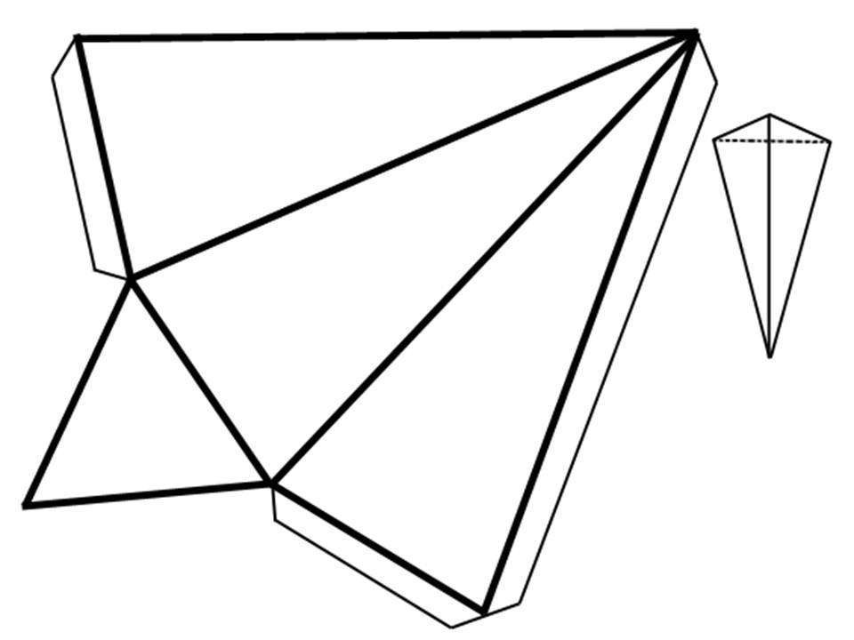 Развертка треугольной пирамиды