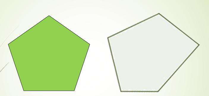 Правильный и неправильный пятиугольники