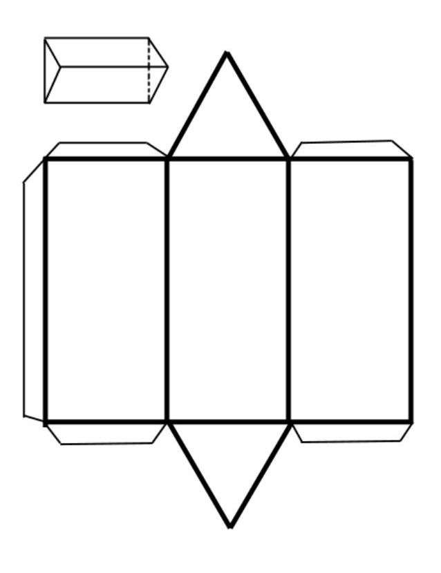 Поверхность треугольной призмы