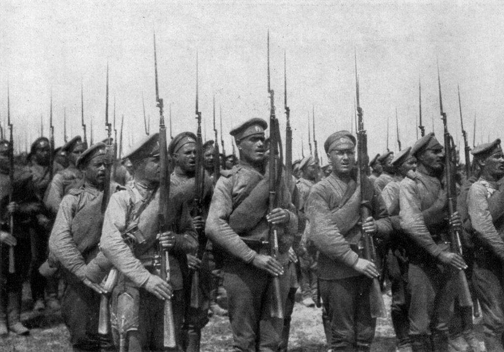 Русские солдаты Первой мировой.