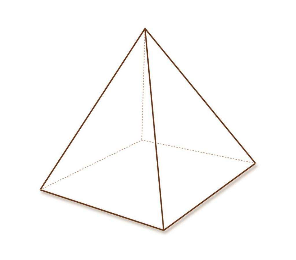Четырехугольная правильная пирамида