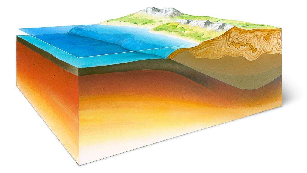 Толщина океанической земной коры