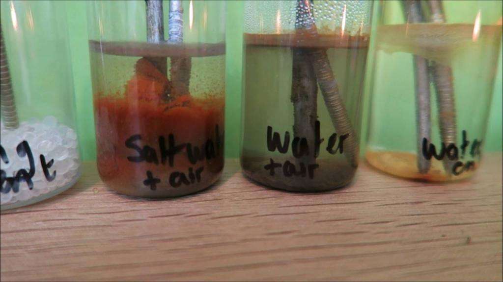 Скорость коррозии в растворах солей