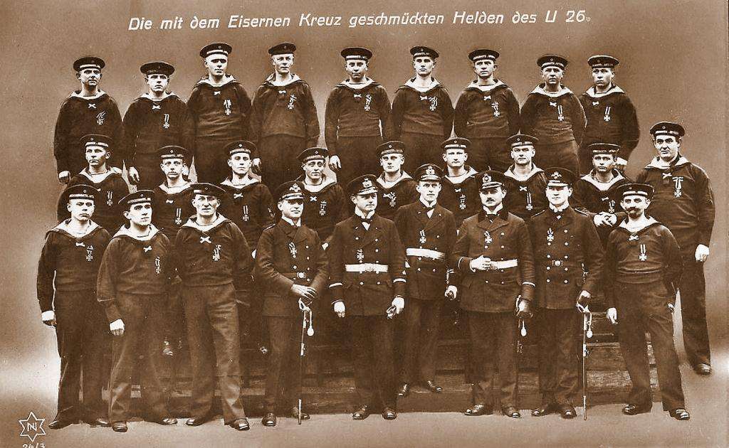 Экипаж немецкой подводной лодки