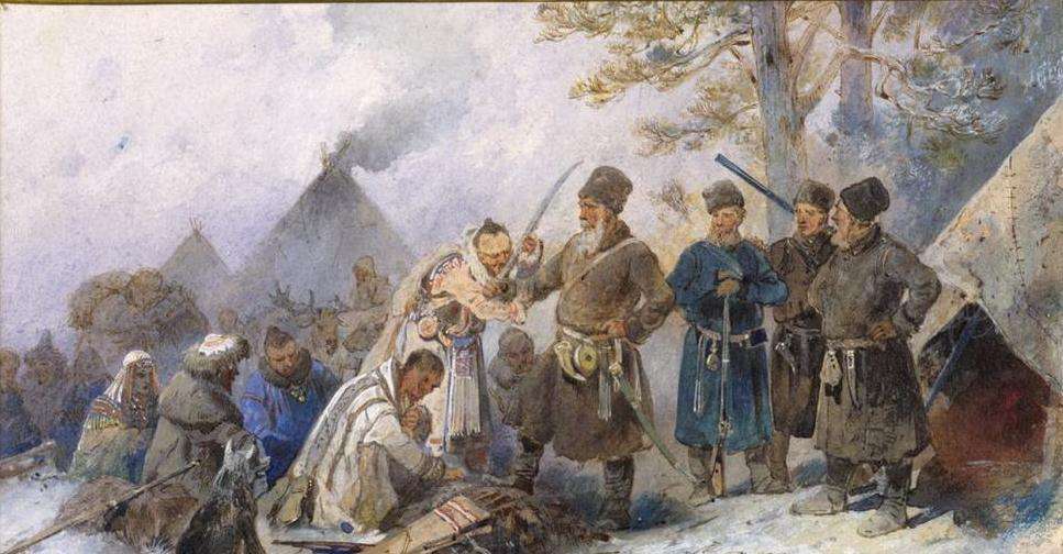 Татары сдают пушнину