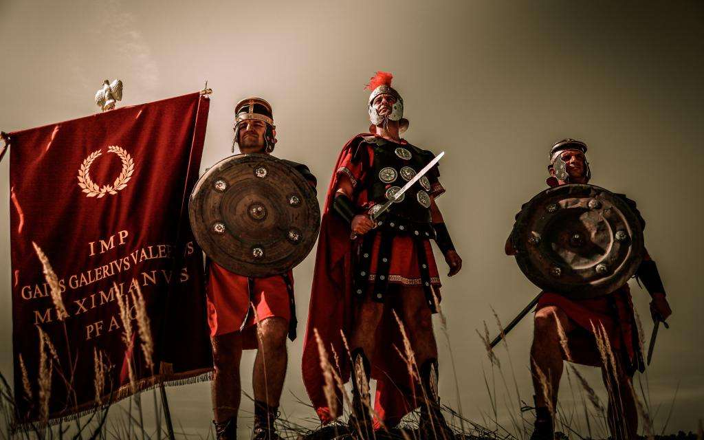Римские воины.