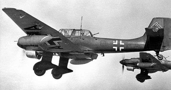 Немецкий самолет «Ю-87»