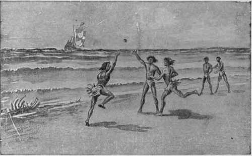 Индейцы играют в мяч