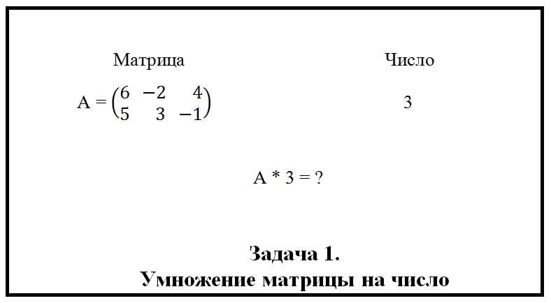 Произведение матрицы на число